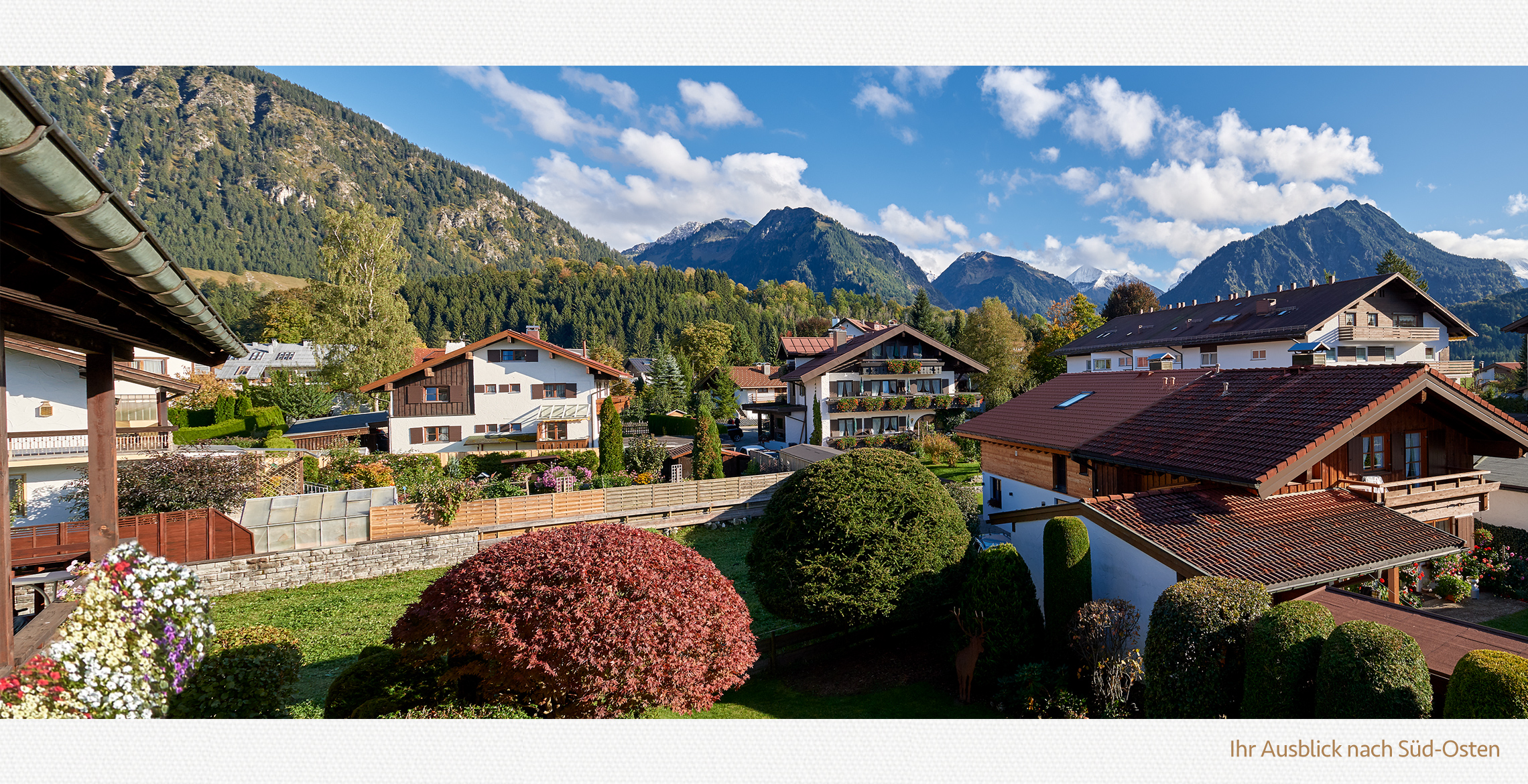 Die Aussicht nach Süd-Osten